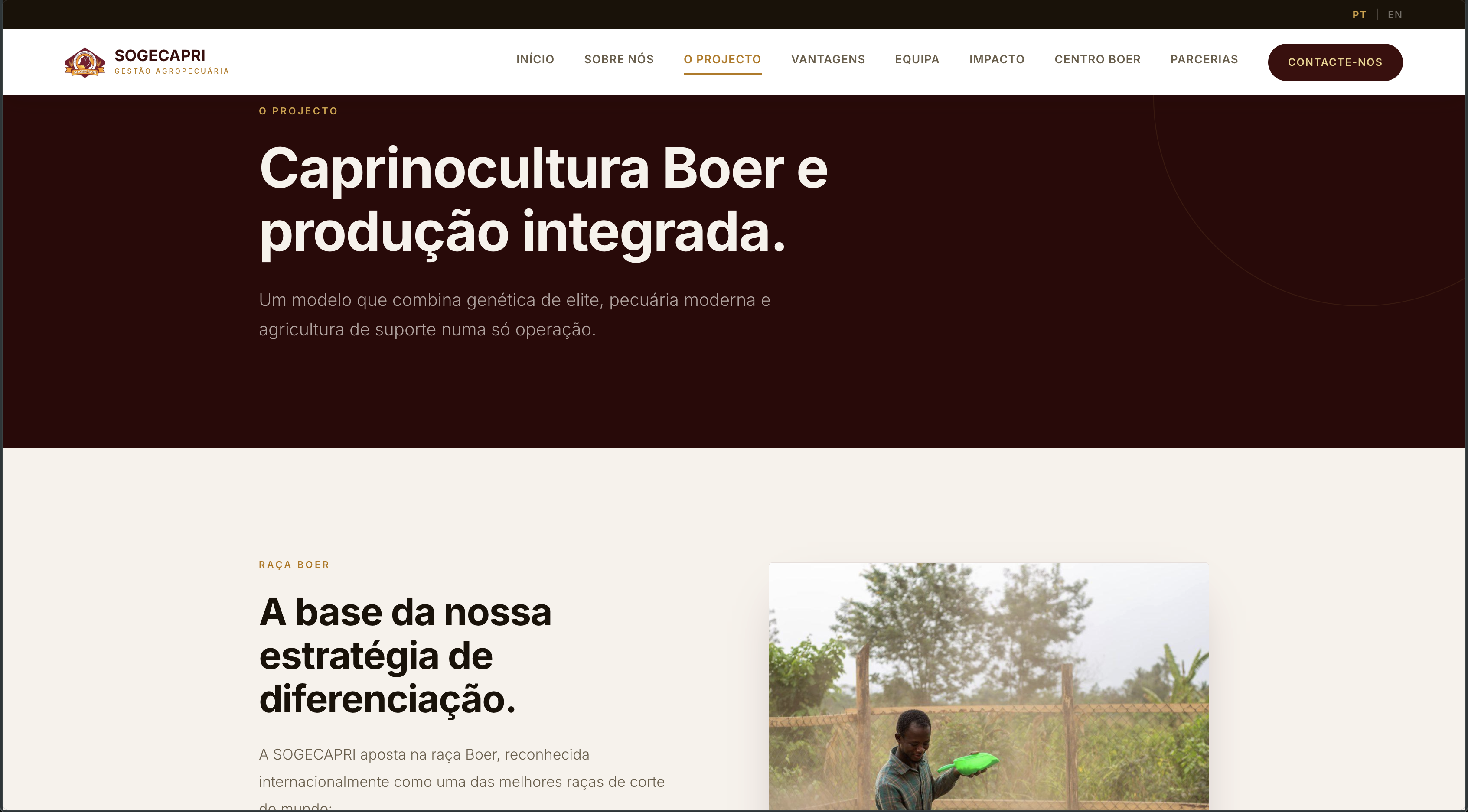 SOGECAPRI — Projecto